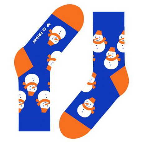 Носки дизайнерские, St.Friday Socks, размер 34-37, синий
