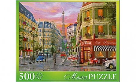 Пазл Masterpuzzle 500 эл 50*34,5см Доминик Дэвидсон. Улицы парижа МГМП500-6174