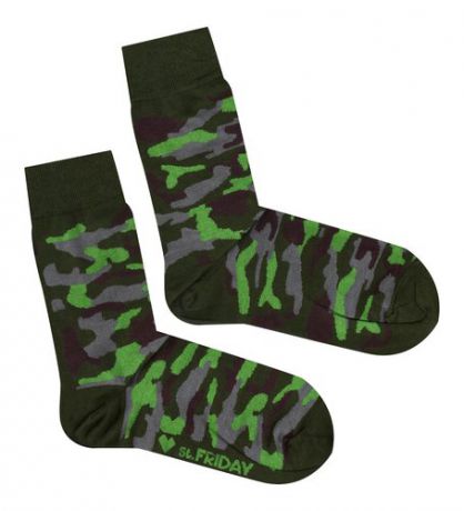 Носки дизайнерские St.Friday Socks размер 34-37, хаки
