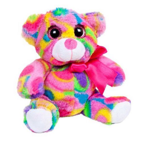 Мягкая игрушка, Abtoys Медведь мультиколор, 15см M0057
