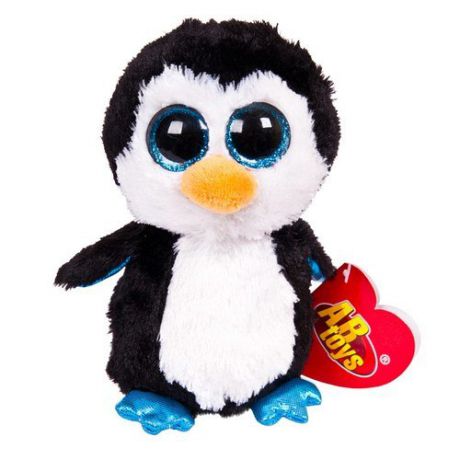 Мягкая игрушка, Abtoys Пингвин черный, 15см M0044