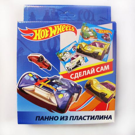 Набор для творчества, Centrum, Панно из пластилина Hot Wheels (пластилин 10 цветов, стек, картинка Hot Wheels)