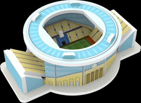 Сборная модель, 3D пазл,стадион Екатеринбург Арена,10 дет., 7,6*5,3*2,6см