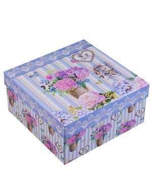 Коробка подарочная Beautiful vase 19*19*9.5см, картон, Kairui