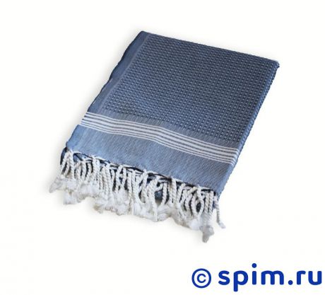 Полотенце Buldan Tuana 50х90 см, белое-синее