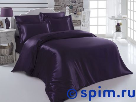 Постельное белье Karna Arin, фиолетовый Евро-стандарт
