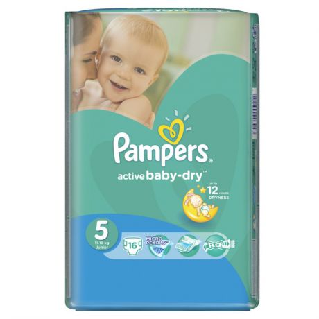 Pampers Подгузники Active Baby Junior (11-18 кг), 16 шт.