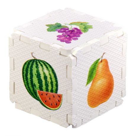 Робинс Развивающий кубик-пазл Фрукты и ягоды