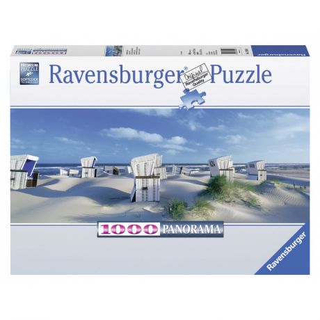 RAVENSBURGER Пазл панорамный Пляжные корзинки на Зюлте 1000 деталей