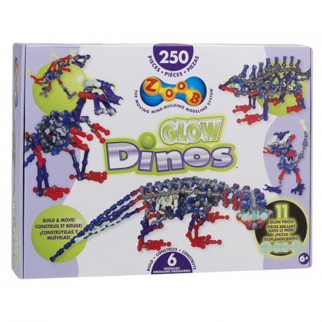 ZOOB Конструктор Glow Dinos