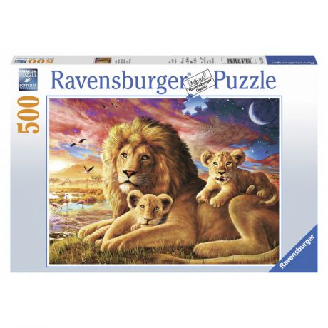 RAVENSBURGER Пазл Семейство львов 500 деталей