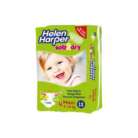 Helen Harper Подгузники Soft&Dry maxi 9-18 кг 12 шт.