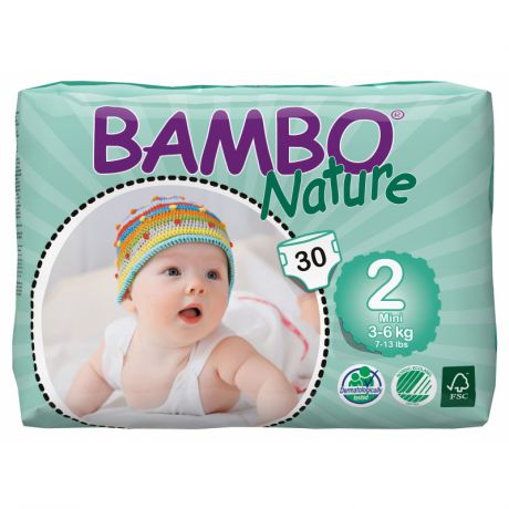Bambo Nature Подгузники Mini 3-6 кг 30 шт