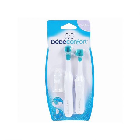 Bebe Confort Набор силиконовых зубных щёток 3 шт