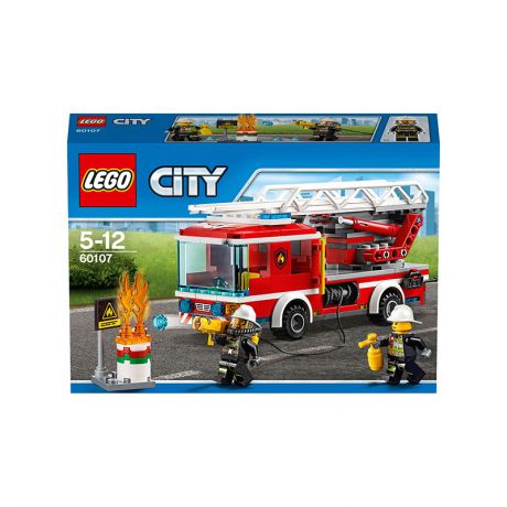 LEGO Конструктор Пожарный автомобиль с лестницей City 60107
