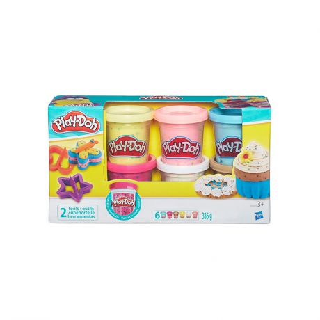 Play-Doh Игровой набор из шести баночек с конфетти