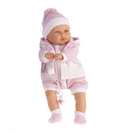 Antonio Juan Munecas Кукла-малыш Бенита в розовом