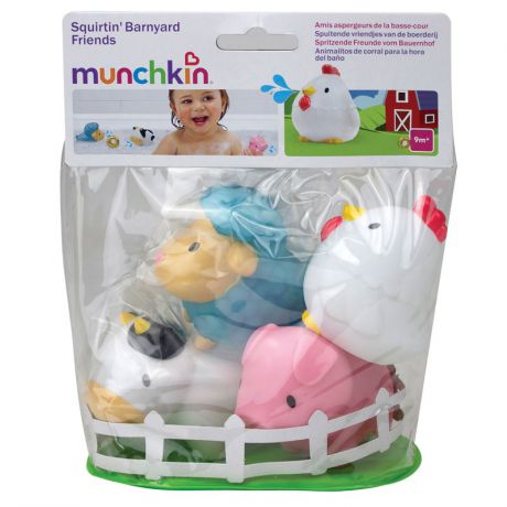 Munchkin Набор игрушек для ванны Деревенские зверюшки 4 шт