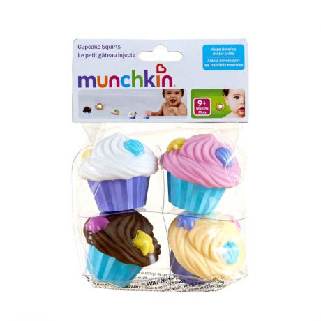 Munchkin Набор игрушек для ванны Кексики 4 шт