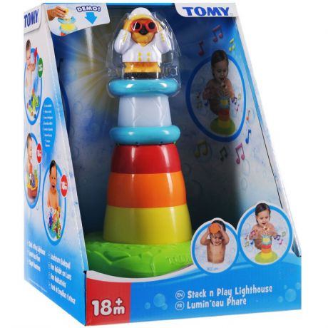 Tomy Игрушка-пирамидка для ванны Маяк