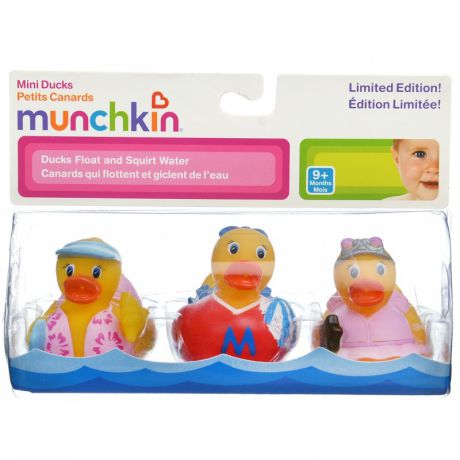 Munchkin Набор игрушек для ванны Уточки 3 шт