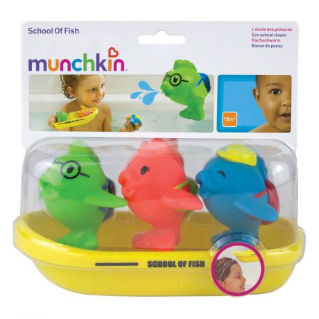Munchkin Игрушка для ванны Школа рыбок