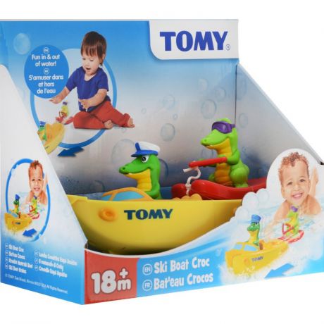 Tomy Игрушка для ванны Крокодил на лодке