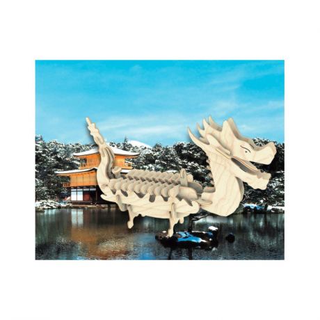 Мир деревянных игрушек Сборная модель Лодка Дракона