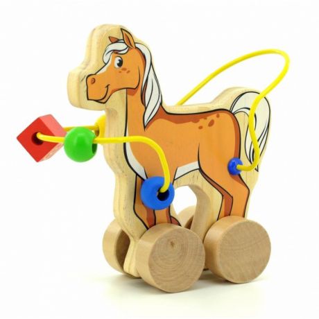 Мир деревянных игрушек Лабиринт-каталка Лошадь