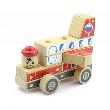 Мир деревянных игрушек Конструктор-каталка Автомобиль 4