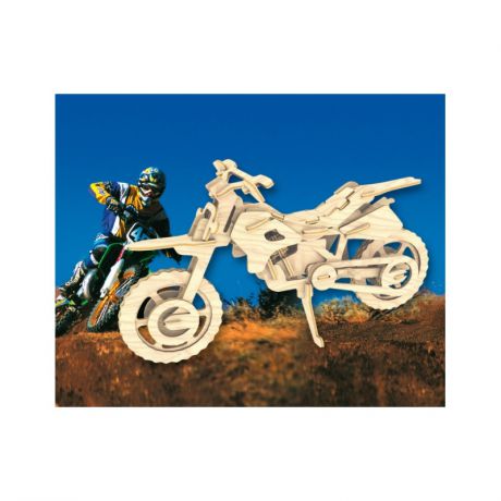 Мир деревянных игрушек Сборная модель Кроссовый мотоцикл