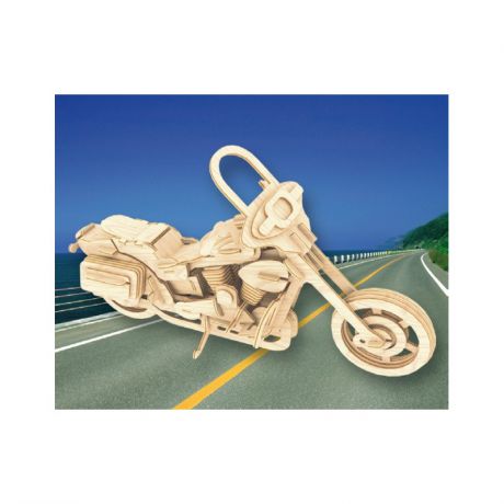 Мир деревянных игрушек Сборная модель Байкерский мотоцикл 2