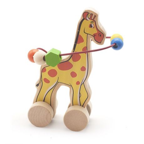 Мир деревянных игрушек Лабиринт-каталка Жираф