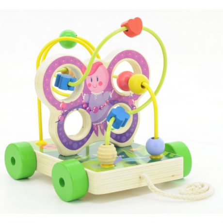 Мир деревянных игрушек Лабиринт-каталка Бабочка малая