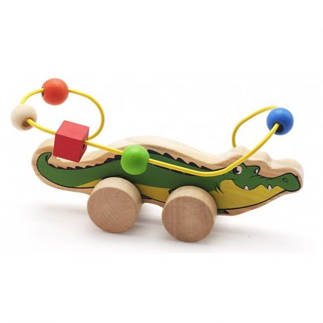 Мир деревянных игрушек Лабиринт-каталка Крокодил