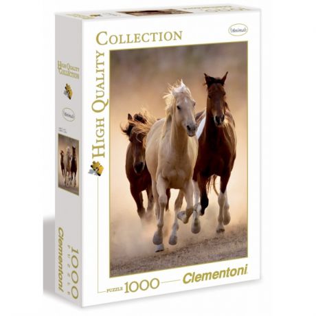 Clementoni Пазл HQ Бегущие кони 1000