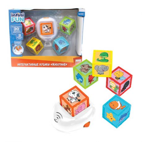 KD Group Интерактивная игрушка Кубики с животными