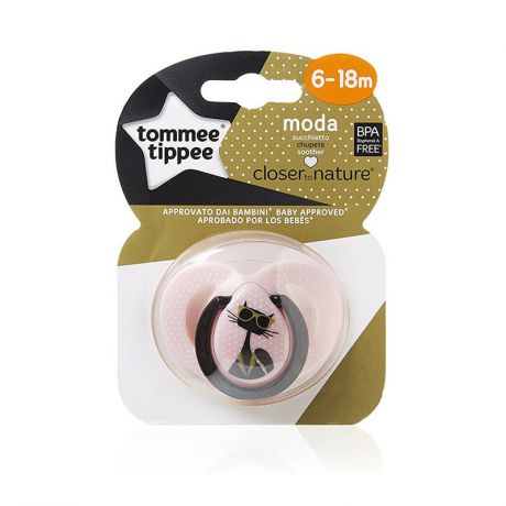 Tommee Tippee Силиконовая пустышка Moda 6-18 мес