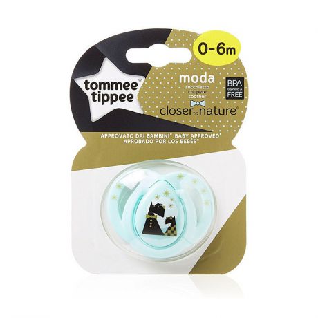 Tommee Tippee Силиконовая пустышка Moda 0-6 мес