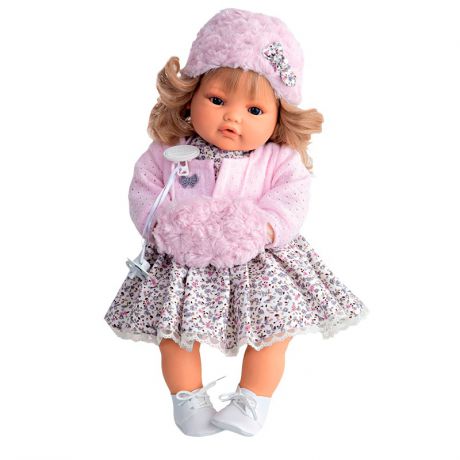 Antonio Juan Munecas Кукла-малыш Белла в розовом