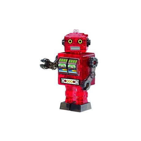 Crystal puzzle 3D головоломка Робот красный  39 деталей