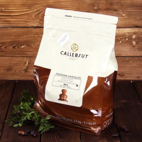Молочный шоколад для фонтанов Callebaut 37,8% (2,5 кг, в каллетах)