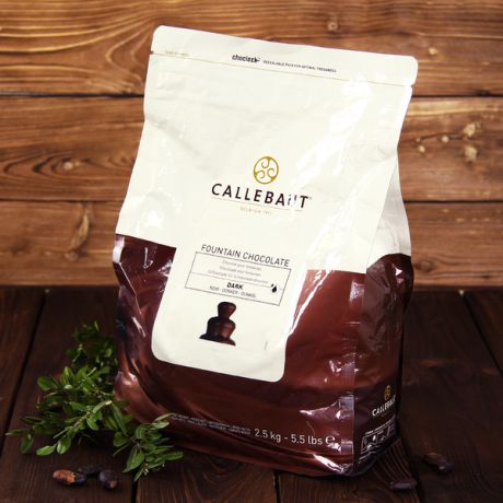 Тёмный шоколад для фонтанов Callebaut 57,6% (2,5 кг, в каллетах)