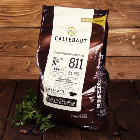 Тёмный шоколад для фонтанов Callebaut Select 54,5% (2,5 кг, в каллетах)
