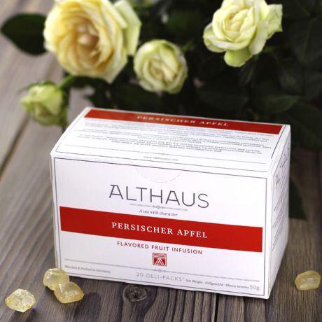 Фруктовый чай Althaus "Persischer Apfel" (50 г, 20 пакетиков по 2,5 г)