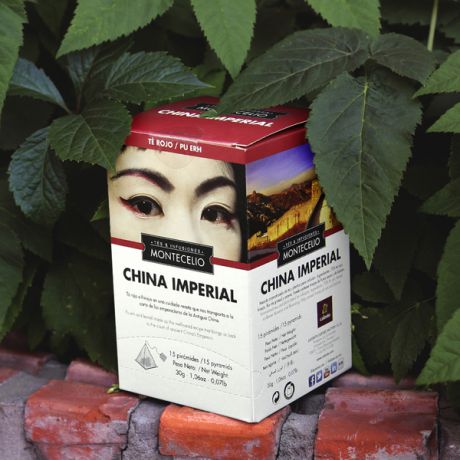 Чай Пуэр чёрный Montecelio "China Imperial" (15 шёлковых пакетиков по 2 г)