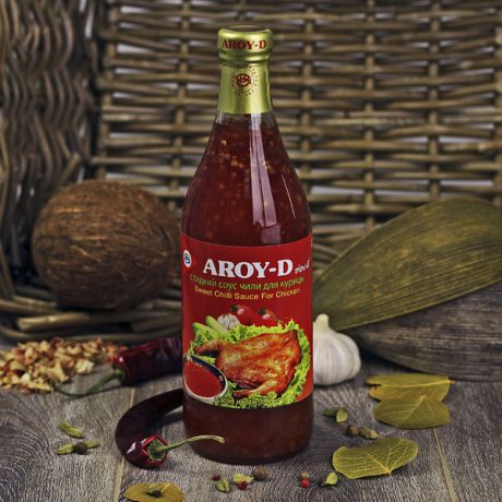 Сладкий чили соус для курицы Aroy-D "Sweet chilli sauce for chicken" (920 г)