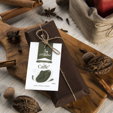 Шоколад ручной работы Casa Don Puglisi "Кофе" 50% какао (100 г)