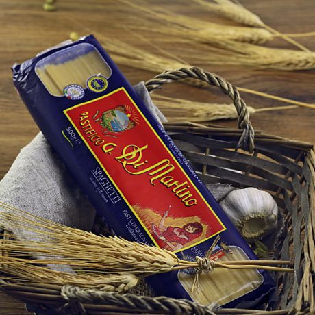 Паста Di Martino "Спагетти" из твёрдых сортов пшеницы (500 г)