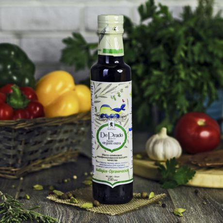 Оливковое масло De Prado для активных, красивых и решительных будущих мам Extra Virgin Organic (250 мл, Португалия)